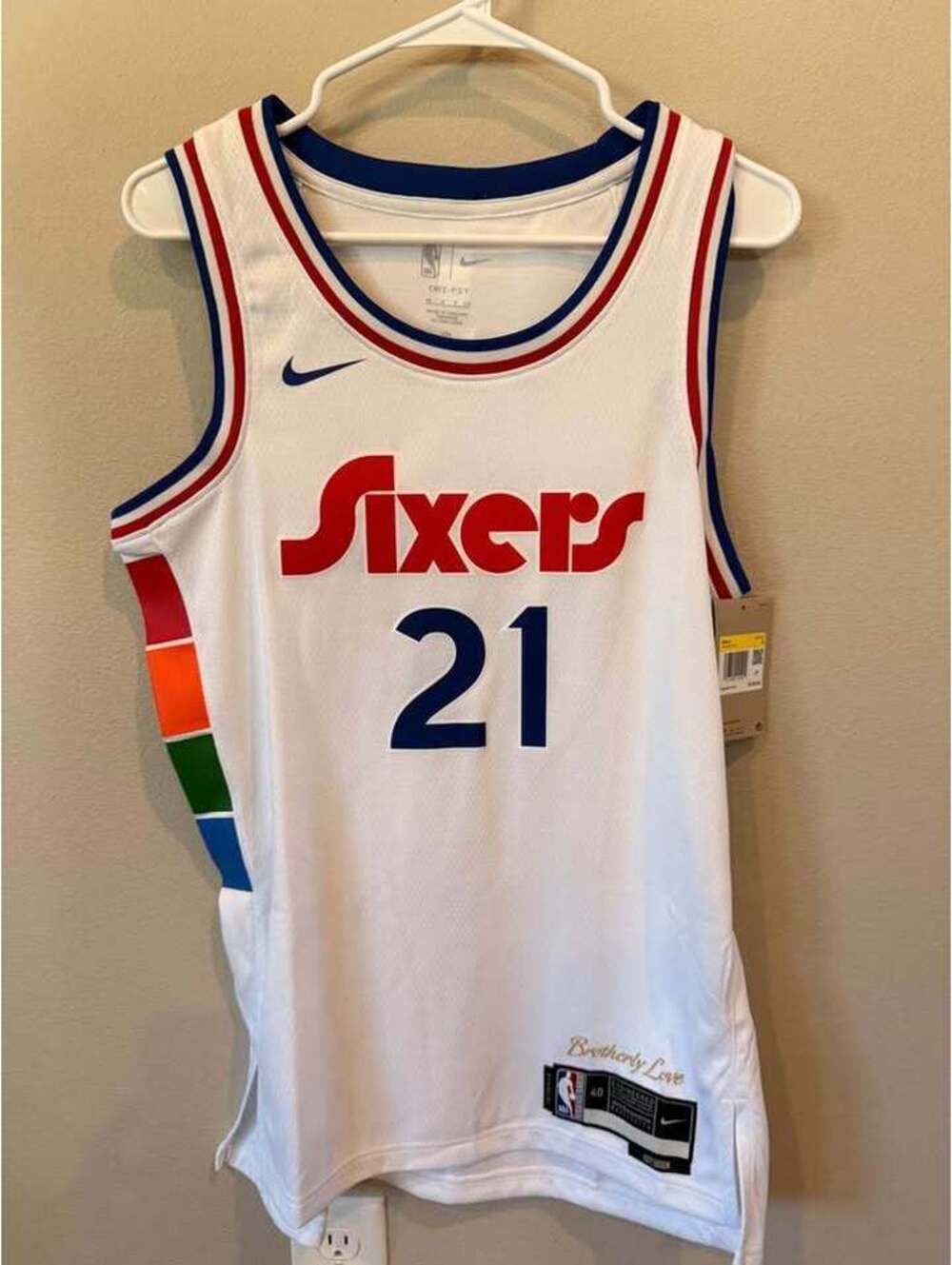 Philadelphia 76ers Joel Embiid City Edition Jersey Size Men’s Small